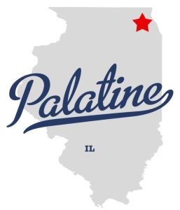 Palatine IL map